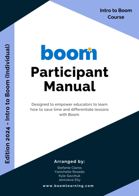 Intro to Boom Training Manual Download