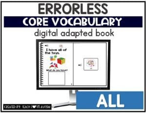 3-5 Errorless Vocabulary - Boom Cards