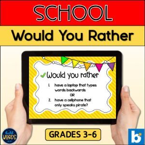 6-8 would you rather - Boom Cards