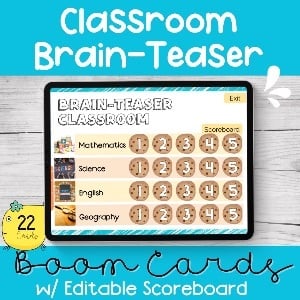 Boom Cards - Trivia Game Brain-Teaser