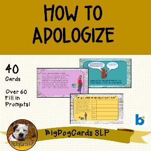 9-12 How to Apologize - Boom Cards