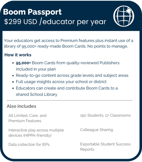 Boom Passport school plan