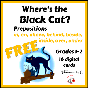 Where's the Black Cat? Prepositions by Teaching Stuff Place