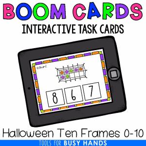 Halloween Ten Frames by Tools for Busy Hands