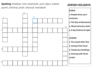 Jewish Crossword