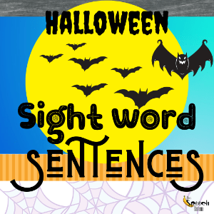 Halloween Sight Word Sentences by The Speech Banana