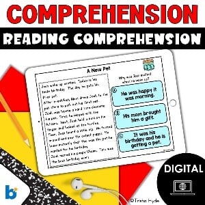 Reading Comprehension Boom Cards