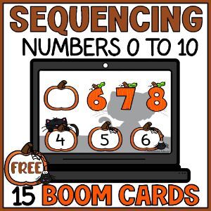 Halloween Number Sequencing