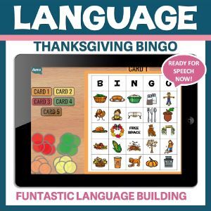 Fall and Thanksgiving Bingo – Language Development