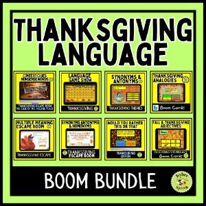 Thanksgiving Themed Language Bundle