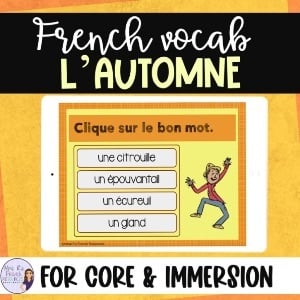 Reinforcement activities for seasonal French vocabulary.