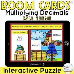 Math practice presented as a fall puzzle for extra motivation.