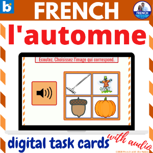 Themed vocabulary practice for French learners.
