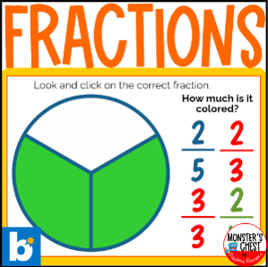 Fractions - 3-5 - Book Cards