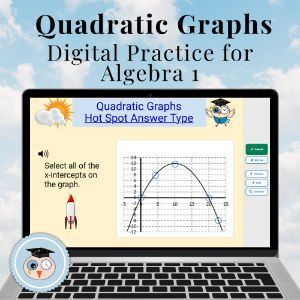 Quadratic Graphs - Boom Cards