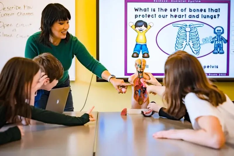 teacher and classroom