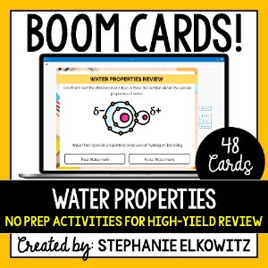 water properties - Boom Cards