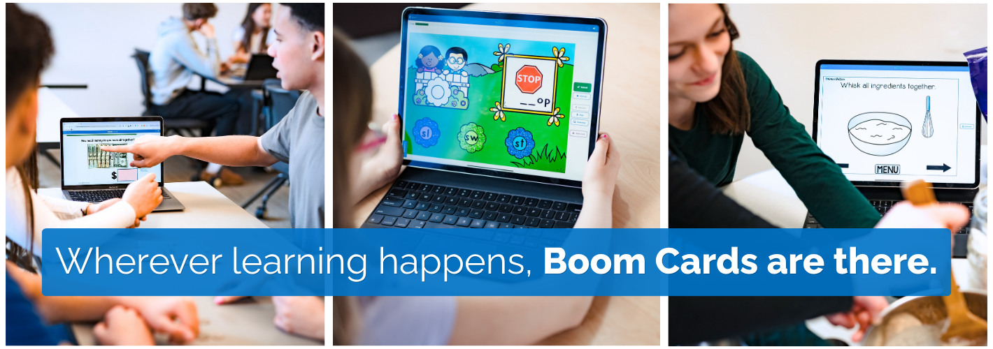 Boom Cards Main header
