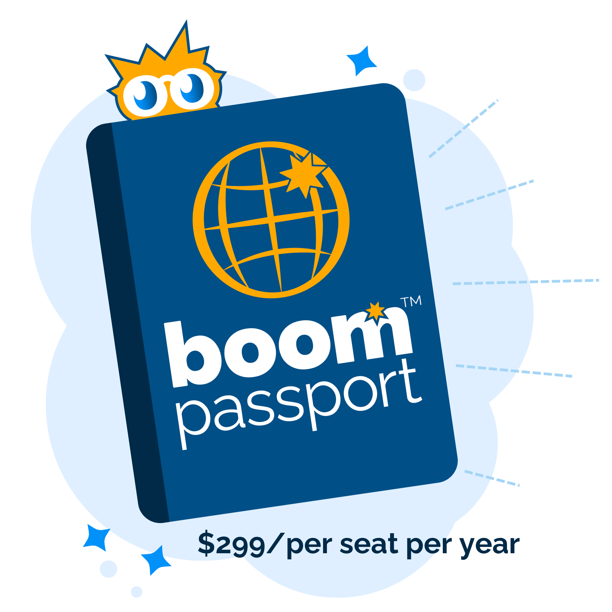 Boom Passport Hero with Lines