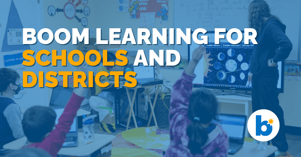 Boom for Schools and Districts