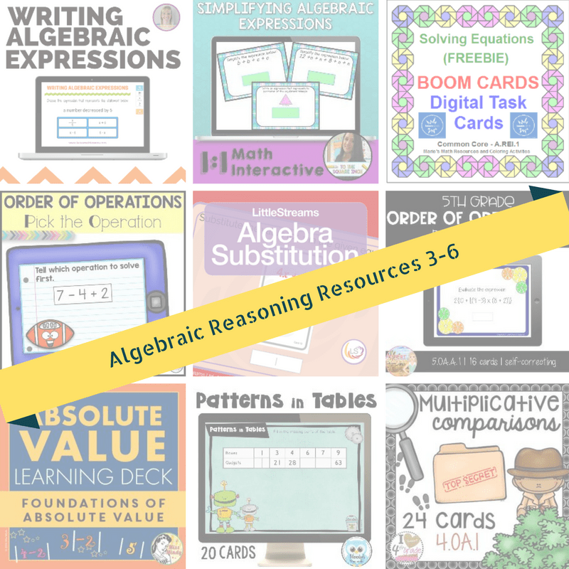 Algebraic Thinking with Boom Cards