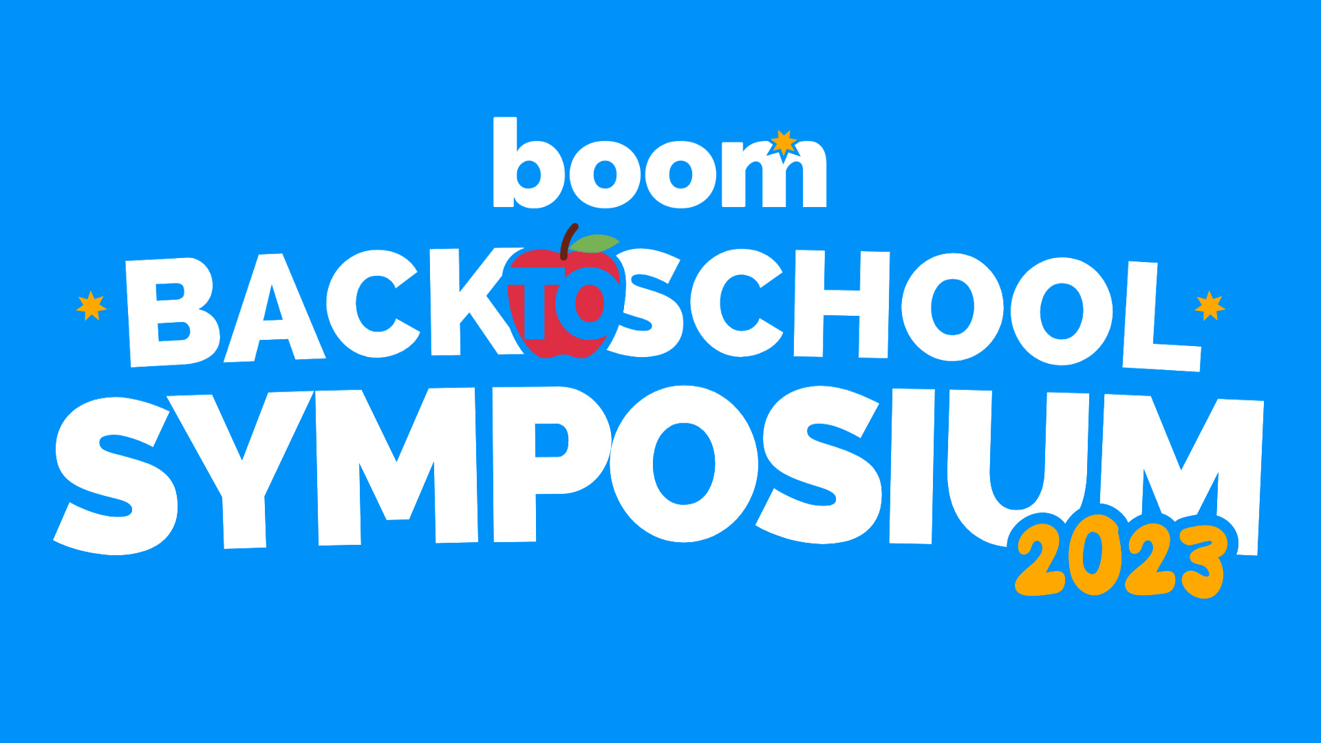 Boom Back-to-School Symposium Schedule